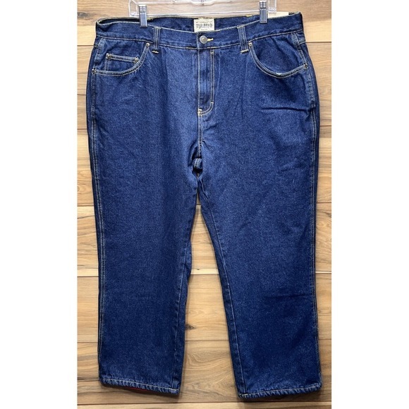 Red Head Brand Co. Jeans Men's 40 X 30‎ Cotton Fleece Lined Straight Leg Zip Fly - Picture 1 of 13